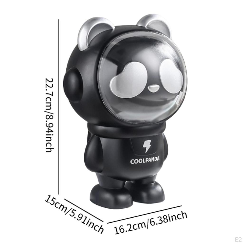 Money Bank Panda Sculpture Animal Statue Cartoon Table Decoration Saving Jar