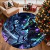 The Nightmare Before Christmas Pattern Round Rug, Indoor/Outdoor Mat, for Picnic, Gameroom, Bedroom, Office, Living Room, Home Decor Carpet, Birthday 