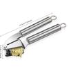 304 Stainless Steel Garlic Press Ginger Crusher Multifunction Manual Garlic Smasher Manual Press Grinding Tool Kitchen Supplies
