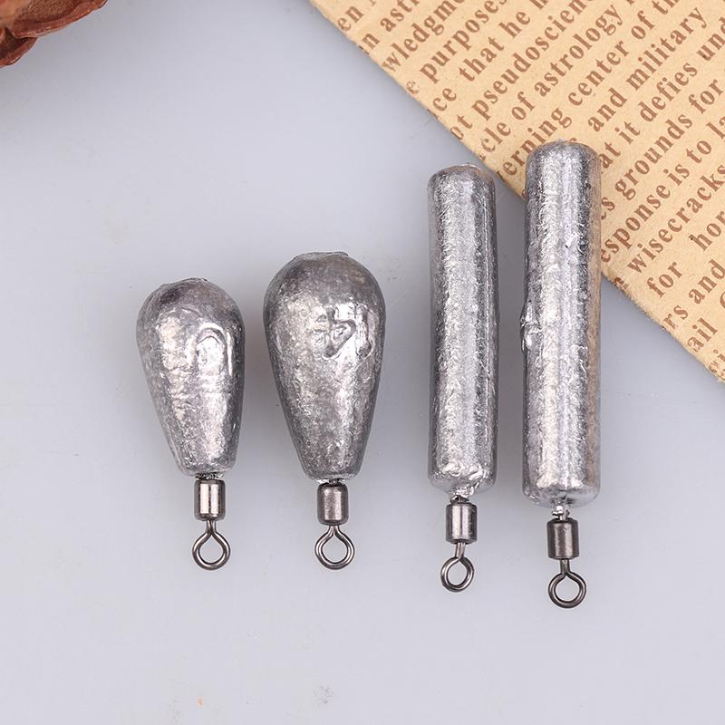 10Pcs/Lot Fishing Weight Sinkers 3.5G 5G 7G 10G 14G Soft Bait Sinker Bass Fishing Tackle Accessories Line Sinkers Hook Connector