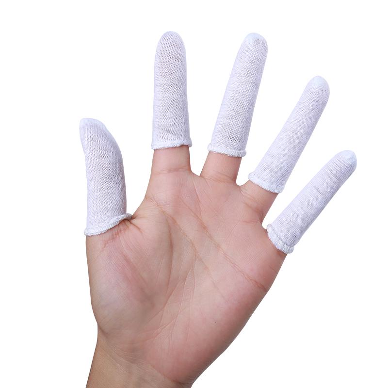 Zesílené návleky na prsty z čisté bavlny: Odolný proti opotřebení, Prachotěsný, Prodyšný a Absorbující pot