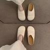 Niche Retro Woven Baotou Half Slippers Outer Wear Summer New Lazy Soft-soled Muller Shoes