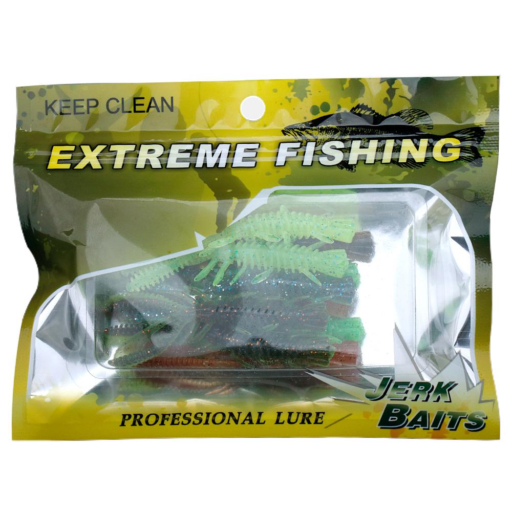 

5/6/7см Пластиковая Мягкая Приманка Для Щуки Форели Окуня 10шт Смешанных Цветов В Пакете Свимбейты Искусственная Креветка Силиконовая Приманка 10pcs 5cm 1g