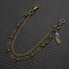 Punk Hip Hop Double Layer Metal Waist Chain With Star Feather Charms Unisex Fashion Belt Accessory