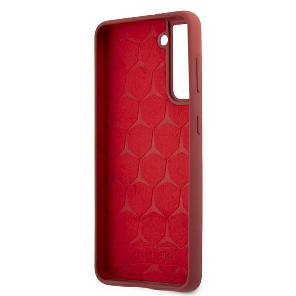 Etui Do Samsung Galaxy S21 Mercedes Silicone Line Czerwone