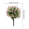 Artificial Flower Garden Stake Plant 24" Faux Greenery Shrubs for Outside Wedding