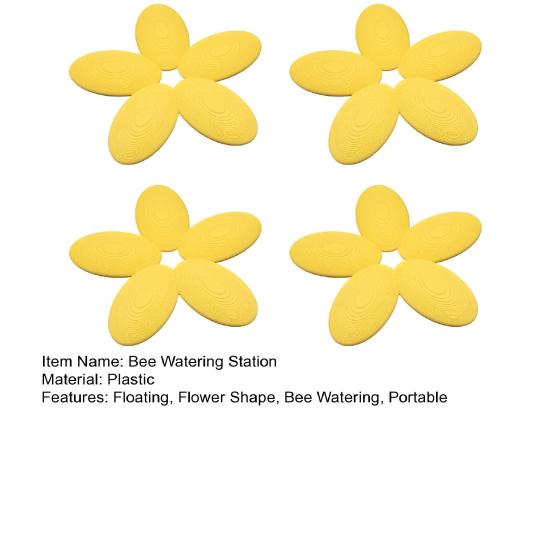 Bee Watering Station Flower Shape Floating Butterfly Waterer Garden Bee Insect Drinking