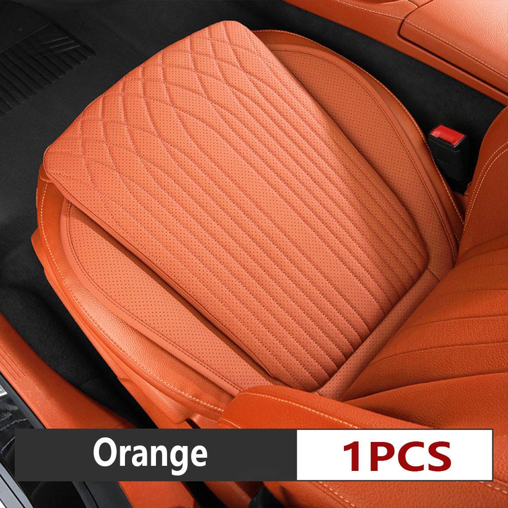 Car Seat Cushion All-season Universal Napa Leather Driver's Front Seat Protector Cover One-piece Summer Breathable Backseat Mat