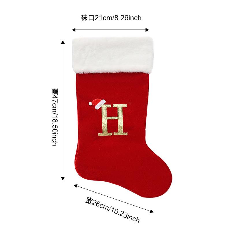 Large Christmas Stocking Christmas Decoration Cartoon Gift Bag For Kids