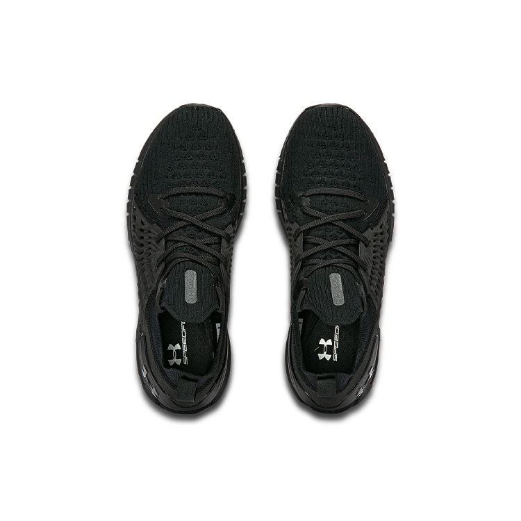 Under Armour HOVR Phantom RN Sports Versatile Solid Color Fabric Synthetic Leather Low Top Marathon Running Shoes Unisex Sneaker Black 3025210-001