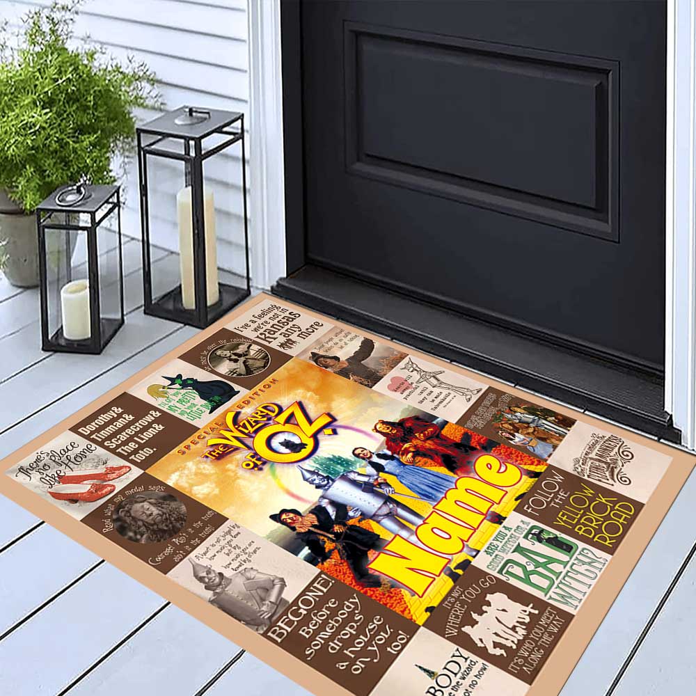 Warnermedia (2) Customize your name rug, office chair cushion, home bedroom living room gift.