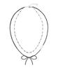Luvistrue Nm Ribbon Beads Choker(Black)