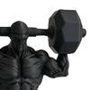 Figurka svalovce 3D tisk, matná černá, realistický model svalové postavy pro vzpírání se stabilní základnou, dekorace do posilovny pro muže, dárek pro fitness