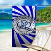Queen's Rangers Wappen Strandtuch - Weiche, Saugfähige Mikrofaser, Leicht, Ideal für den Strand, Partys, Reisen, Camping Fanartikel