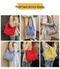 2026 Casual Large Capacity Canvas Drawstring Shopping Bag for Students