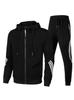 Men's Spring & Autumn Sport Casual Hoodie and Sweatpants Set - Three Color Options