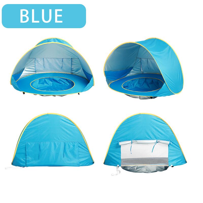 Tienda de campaña para la playa para bebé, piscina de sombra portátil, refugio solar con protección UV para niños, juguetes al aire libre, piscina para niños, tienda de campaña para jugar en casa, juguetes