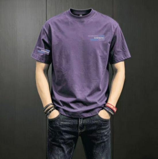 2026 Men's Slim Fit Round Neck Sports T-shirt - Versatile, High Quality, Short Sleeve, Elastic, Trendy Summer Fashion