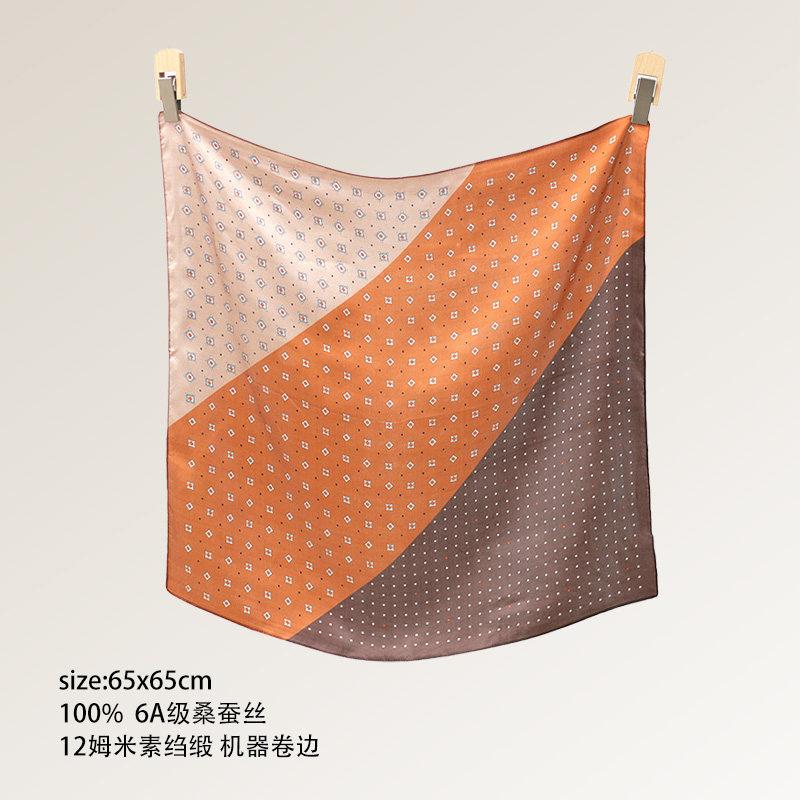100% mulberry silk scarf 12 mmi 65 silk satin square scarf new fashion versatile spring and summer sunshade scarf women