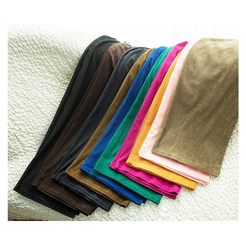 Corduroy Pant Autumn and Winter High-waisted Draped Dragging Trousers Casual Wide-legged Trousers