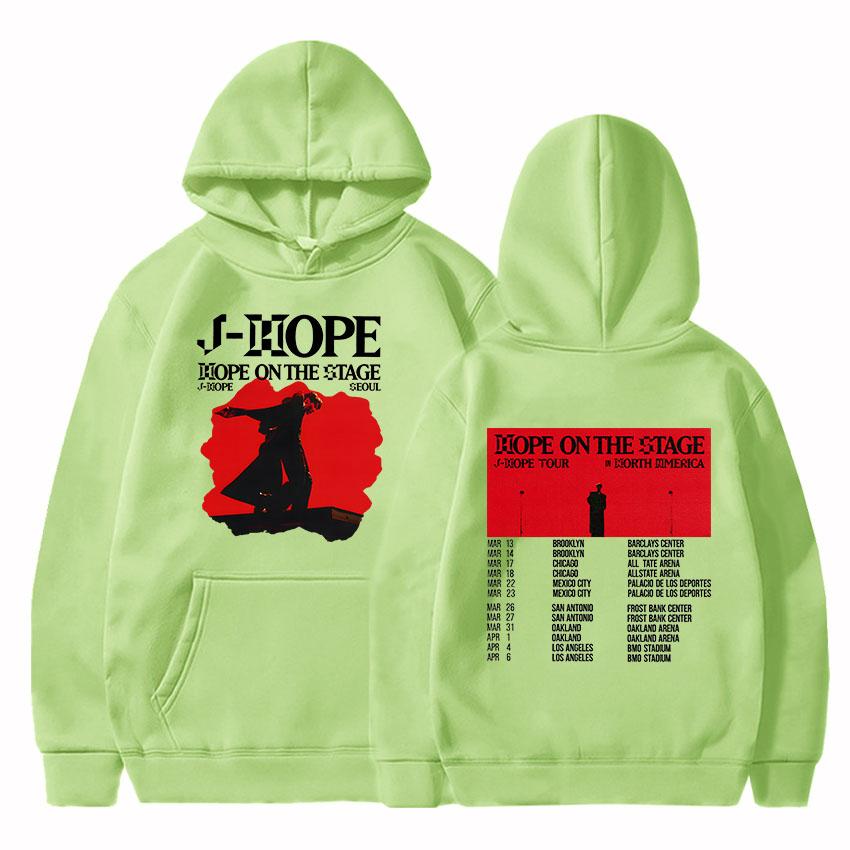 Korean Dancer J-Hope New Hoodies Hope On The Stage Tour 2026 Sweatshirt Unisex Casual Clothes Hip Hop Fashion Aesthetic Pullover