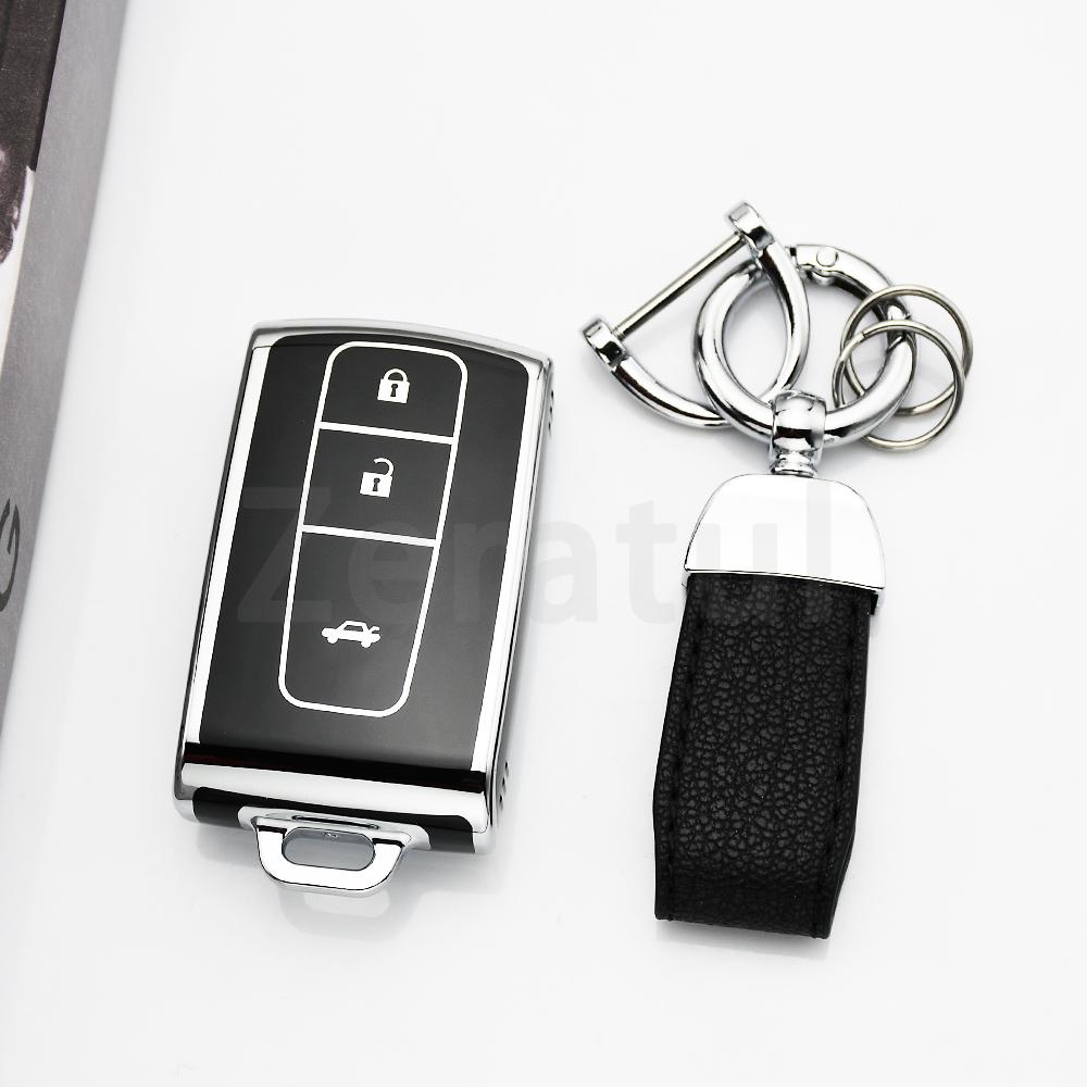 Auto Keychain Key Fob Protector Tpu Car Key Case Cover For Toyota Corolla Verso Camry Prius 2004-2009 Shell Auto Accessories