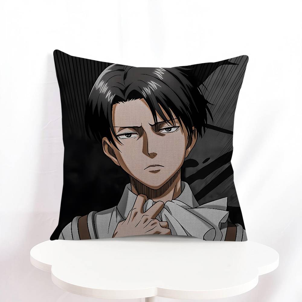 L-Levi Ackerman Personalized Pillow Dust Cover Bedroom Kids Party Decoration Pillowcase Birthday Children Gift