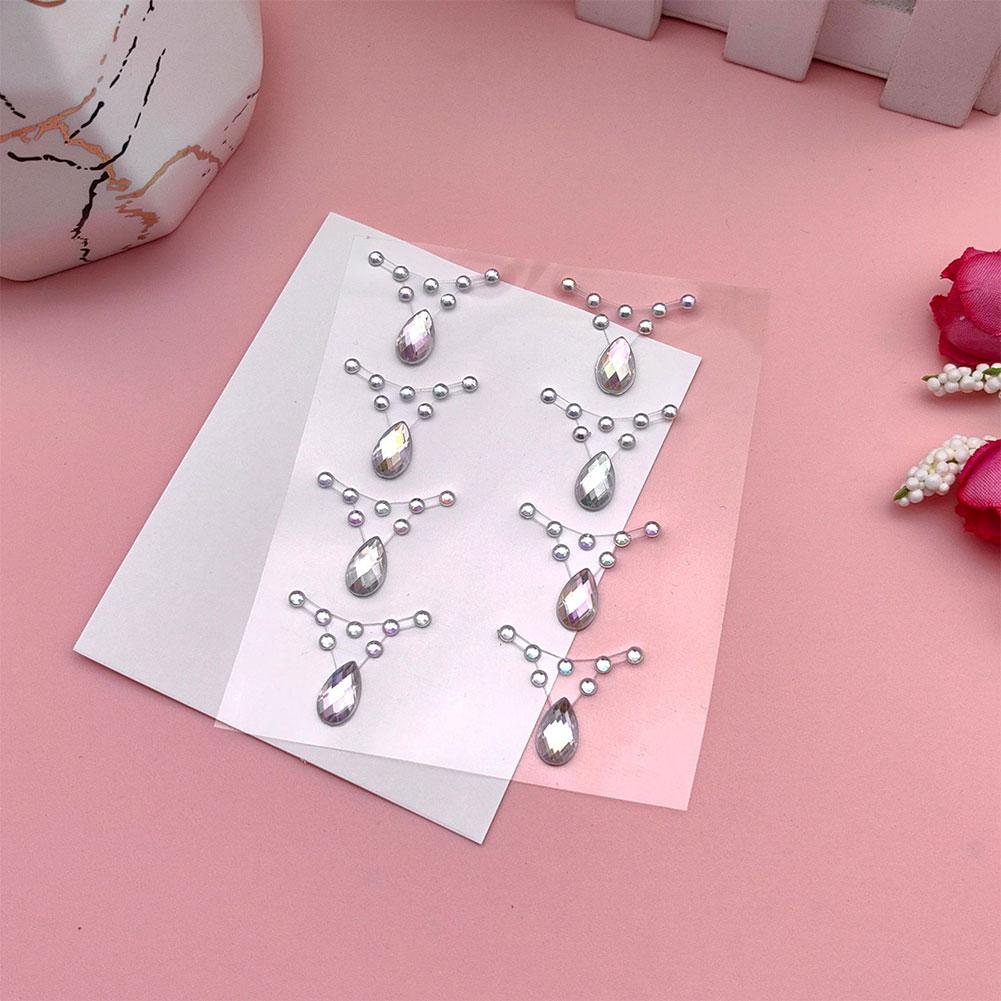 Glitter Face Rhinestone Sticker Self Adhesive Body Bling Stickers Festival Eye Jewels Decoratio G7A7
