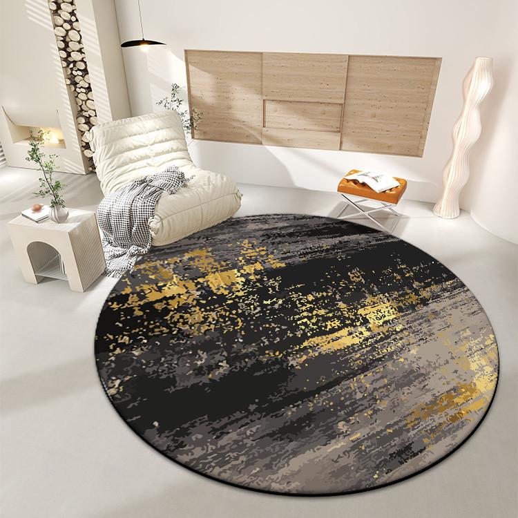 Minimalism Decoration Round Living Room Carpet Abstract Large Area Antiskid Rugs Lounge Bedroom Sofa Easy Clean Chair Mat Study