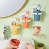 Wall-Mounted No-Drill Toothbrush & Mouthwash Cup for Kids & Students