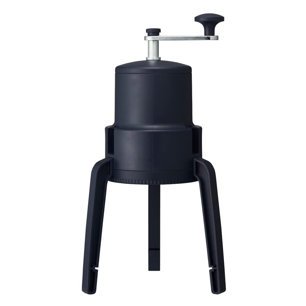 Doshisha Manual Shaved Ice Foldable with Storage Bag for Easy Great for Can Use Black Maker, Portability, Camping, Store-Bought Ice,