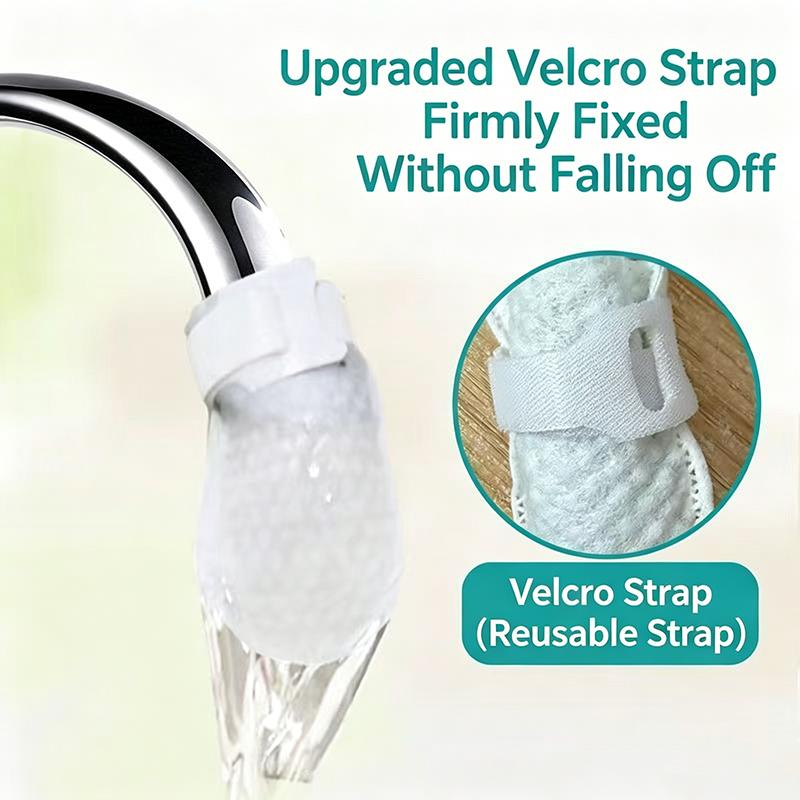 50Pcs Faucet Filter Cotton,Anti-splash Removes Sand Filters With T-strap ,Water Purification Socks For Tap Water Rust Removal