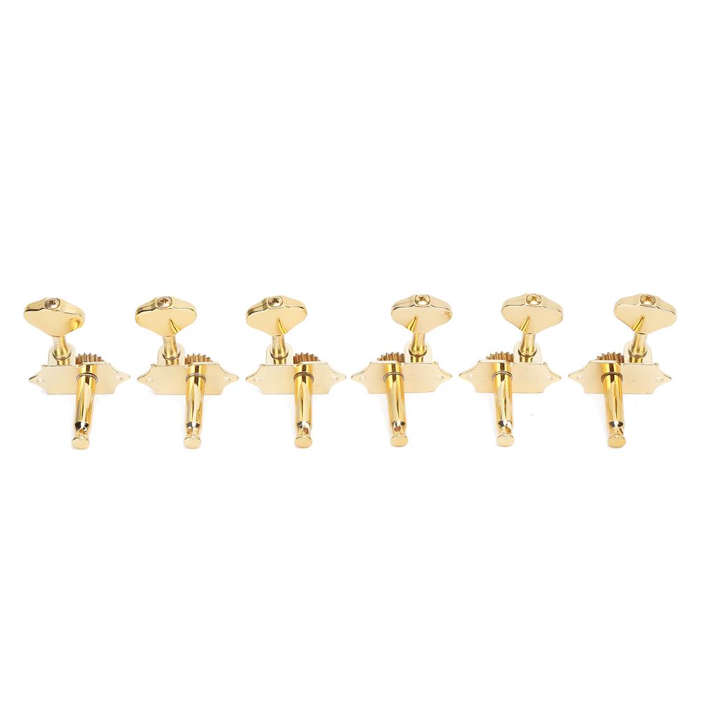 6Pcs Guitar String Tuning Peg Metal Open Tuner Key Machine Head Set Kit for Acoustic Electric