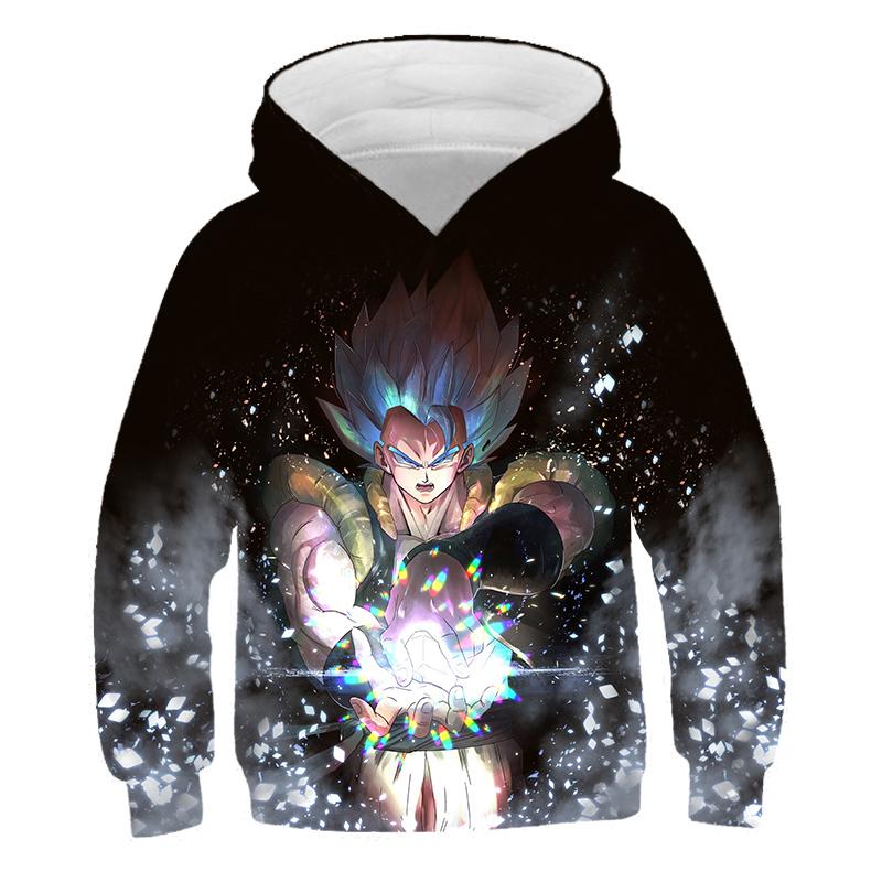 2025 Barn Japansk Anime Super Dragon Ball Pullover Super Goku 3D-trykk Gutt Streetwear Mote Genser Casual Dragon Ball Kul Hettegenser
