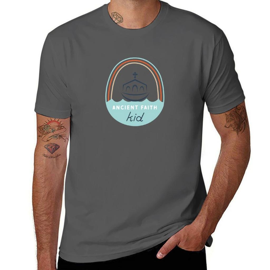 Ancient Faith Kid for light colored clothing TShirt t shirts for man graphic tees man t shirt designer TShirt