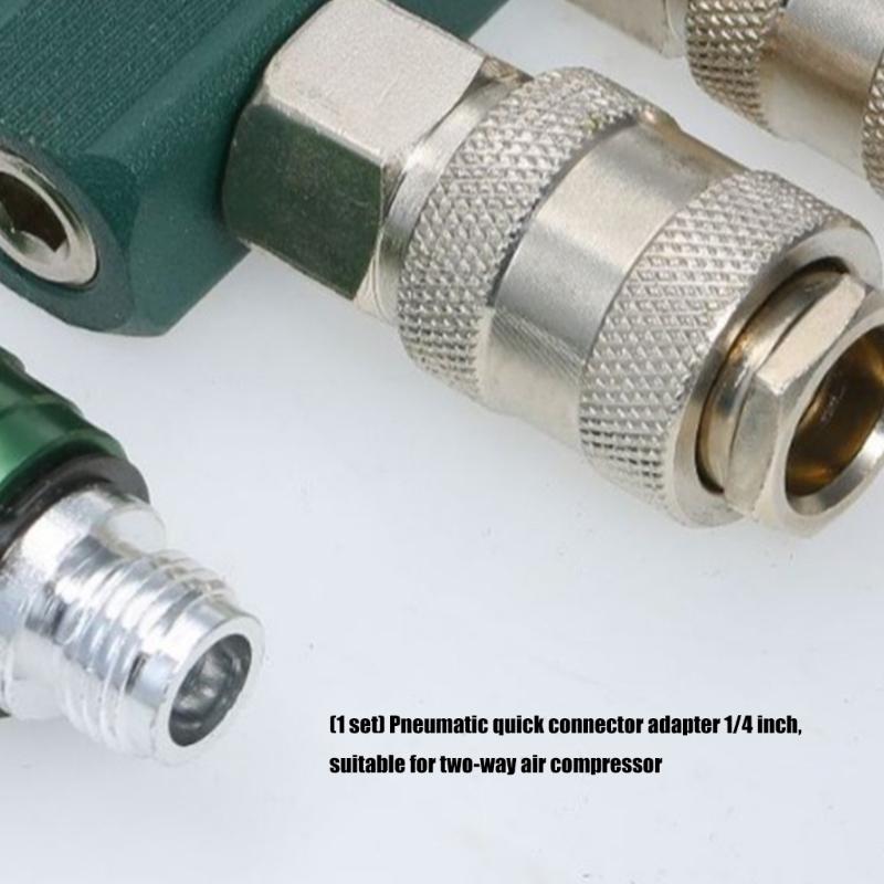 Durability Zincs Pneumatics Quickly Connectors Adapter for Air Compressors And Pneumatics Tool