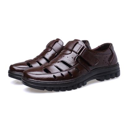 Genuine Leather Sandals Men Summer Shoes Non-slip Men's Sandals Soft Casual Brand Footwear