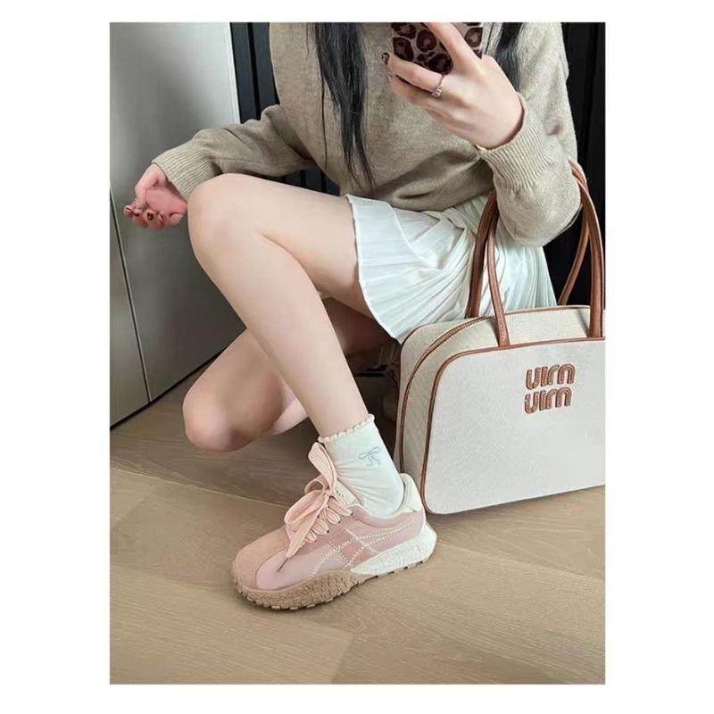 Thick Bottom Lace-up Within The Increase Matching Color Fashion All Comfortable Non-slip Breathable Sports Casual Women's Shoes