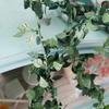 1PC 1/12 Dollhouse Simulation Rose Flower Vine Rattan Strip Model Dollhouse Miniature Garden Decoration Micro Scene Photo Props