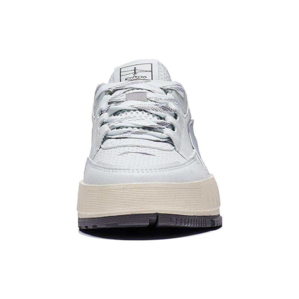 Li-Ning Comfortable Versatile Non-Slip Wear-Resistant Low-Top Casual Shoes Women sneakers White Gray AGCT136-4