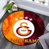 Custom Name,Galatasaray SK pattern round rug,Carpet Rug for Living Room Bedroom Playroom ,Non-slip Floor Mat,Holiday Gifts and Birthday Gifts.