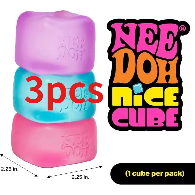 Cubo Sensoriale Needoh Nice Cube Antistress, Giocattolo Squeeze Per Ansia, Concentrazione E Relax Per Bambini E Adulti