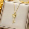 Titanium Steel Non-fading Necklace - European & American Style, Light Luxury, Versatile Korean Fashion, Perfect for Women and Girlfriend Gifts.