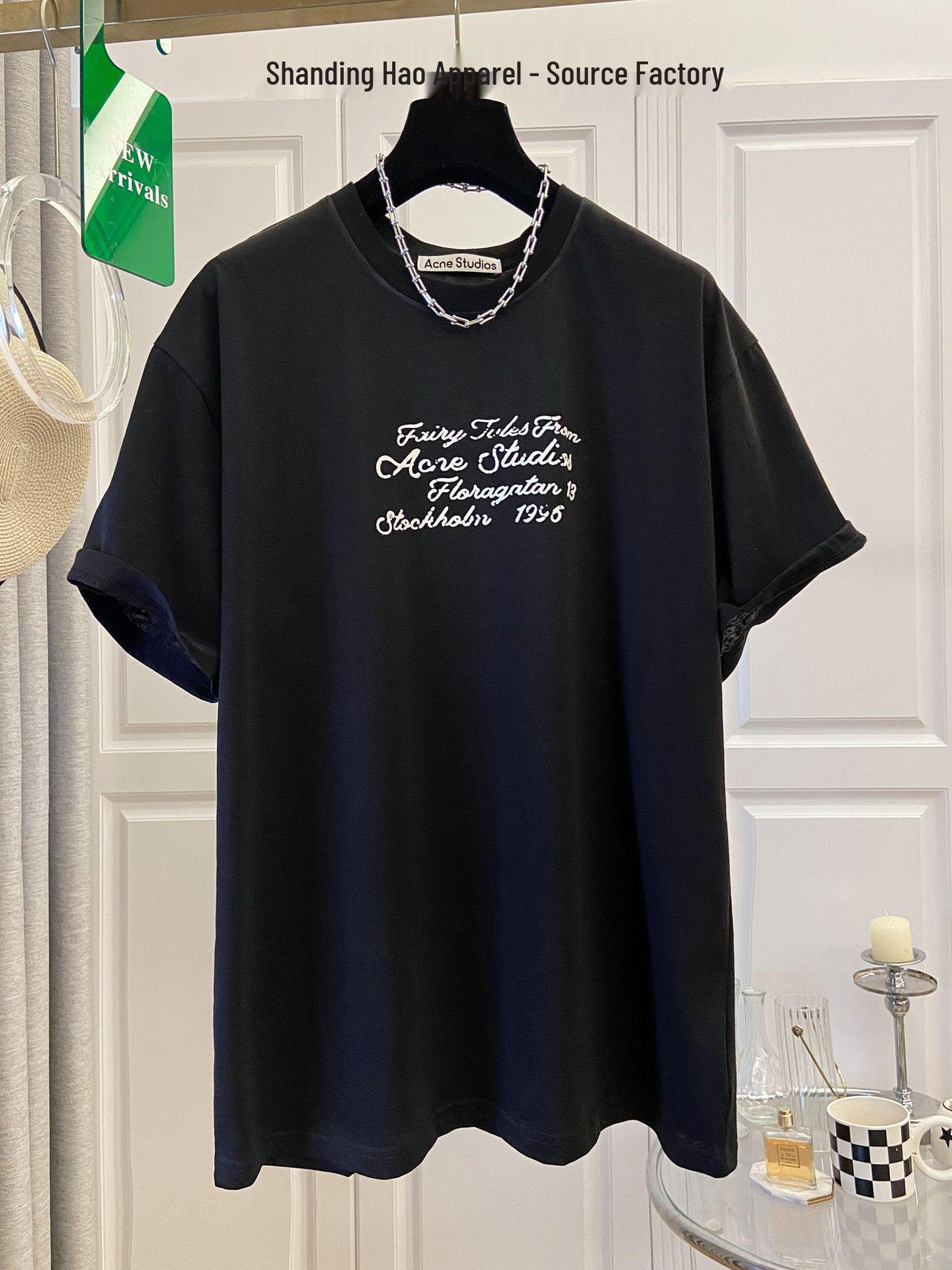 

AC Distressed Handwritten Round Neck Casual T-Shirt, 26 Styles - Unisex Short-Sleeve for Men, Women & Couples Medium