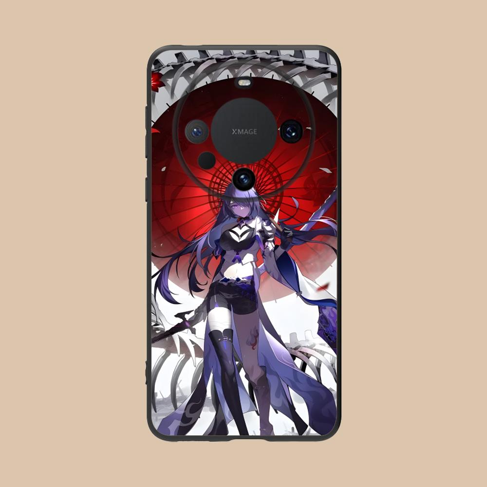 HSR Acheron Matte TPU Mobile Phone Case for Huawei Mate 60 50 40 30 20 10 Pro Plus Lite E 5G Colorful Printing Cover