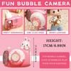 Children's Handheld Bubble Machine Camera Lighting Effect Bubble Machine Fully Automatic Bubble Machine (2 * 30ml Bubble Solution)