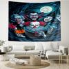 Halloween-horror Print Tapestry, Backdrop, Easy Setup, Ideal for Bedroom, Office & Living Room, with Aesthetic Wall Hanging Decor.