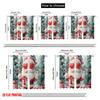 2pcs,2D Plane Printing Minimalist Curtains Cute Santa Claus Heart Glasses (3) Polyester (without Rod) Gifts Ldeal for Bedroom