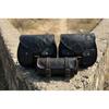 Black Leather Motorcycle Saddle Bag 3 Side Panniers Luggage Saddlebags Tool Bags
