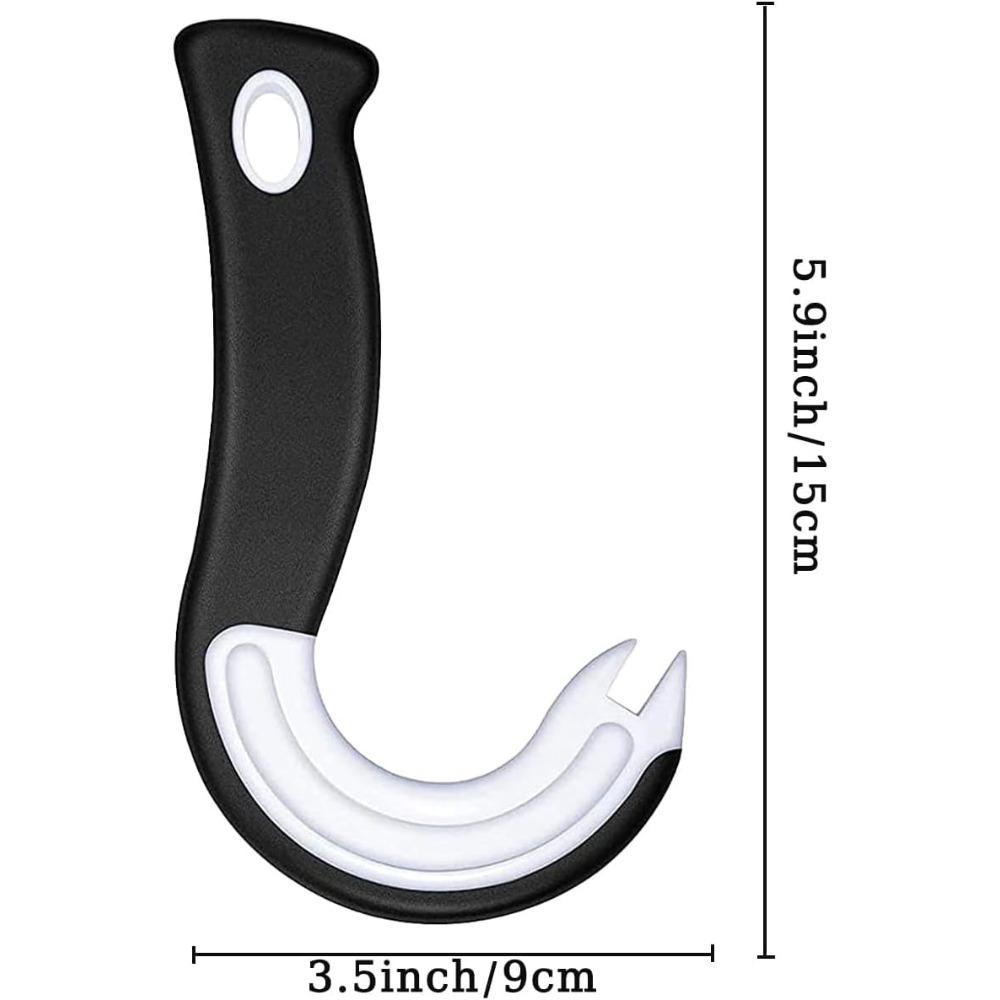 

Portable J-Shaped Non-Slip Jar & Can Opener – Easy-Grip Tin Lid Remover for Kitchen, Multifunctional Ring Pull Tool чёрный